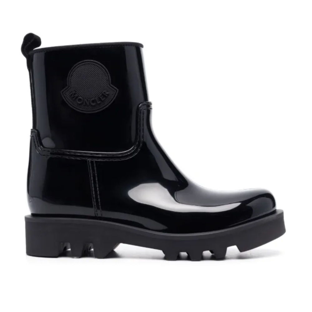 Moncler Glossy Black Boots